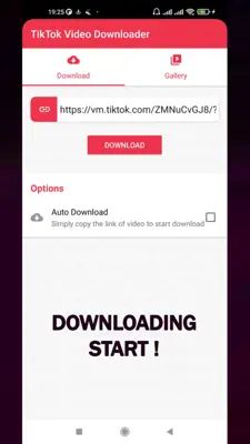 TikTok Video Downloader android App screenshot 0